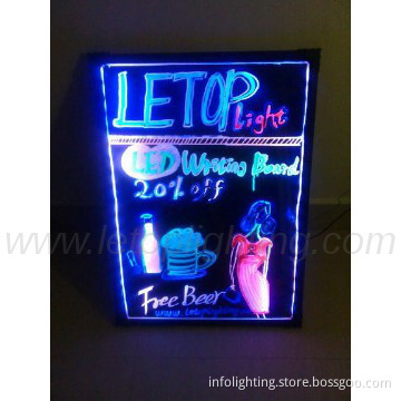 Led writing menu board,led bill board for restaurant, shop advertising